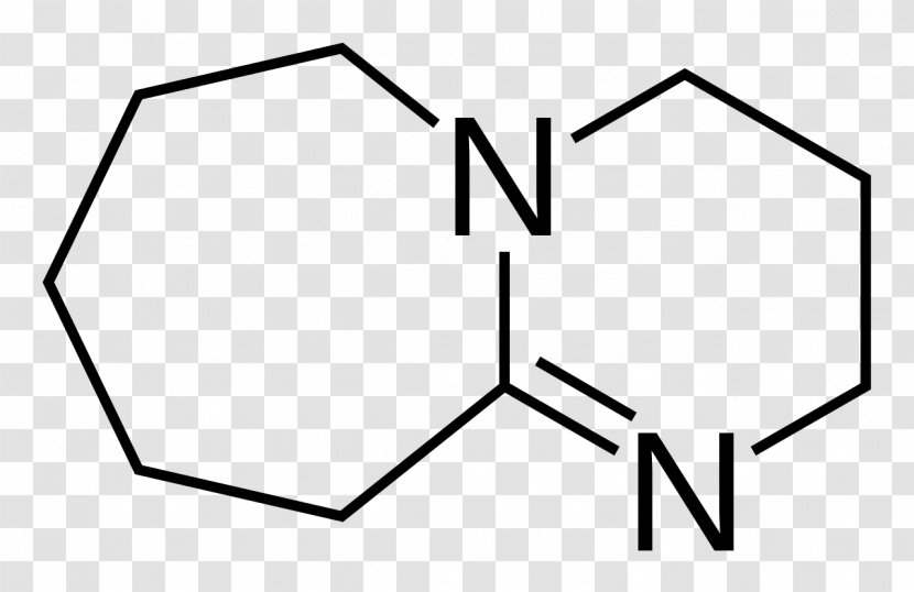 1,8-Diazabicyclo[5.4.0]undec-7-ene Non-nucleophilic Base Nucleophile 1,5-Diazabicyclo[4.3.0]non-5-ene - Black - Electrophile Transparent PNG