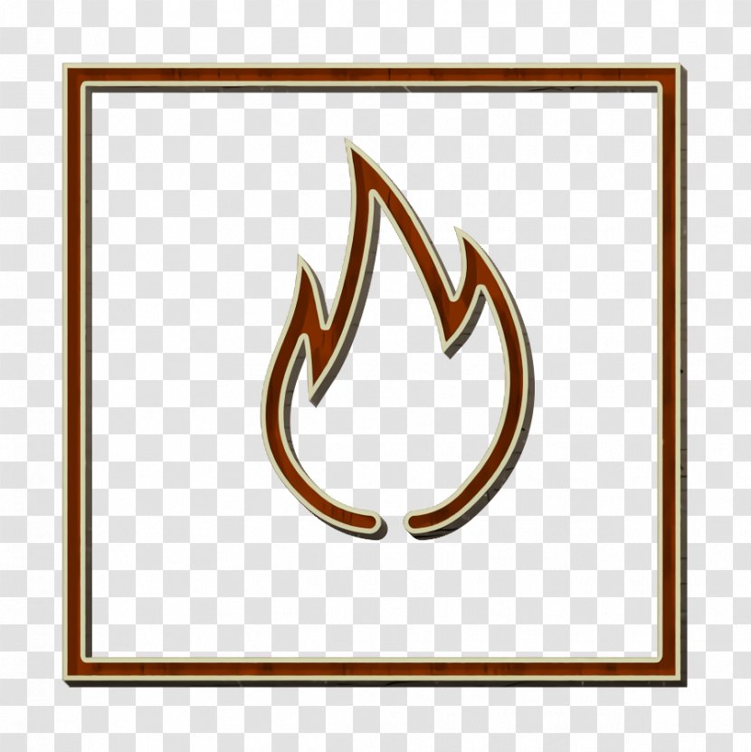 Element Icon Fire Square - Symbol Transparent PNG