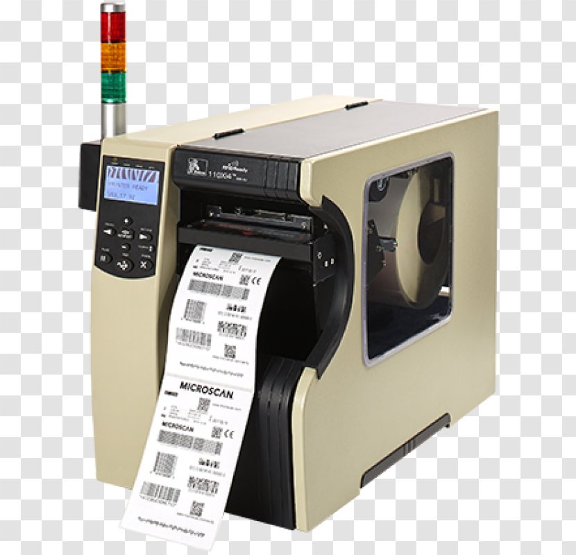 Printer Printing Label Barcode Manufacturing - Electronic Device Transparent PNG