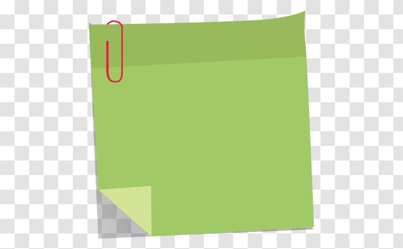 Paper Clip Post-it Note Art - Green - Notes Transparent PNG