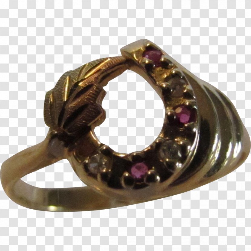 Jewellery Gemstone Ring Clothing Accessories Colored Gold - Horseshoe Transparent PNG