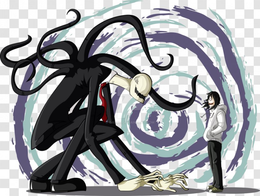 Art Knitting Christmas Jumper Hellsing - Cartoon - Slender Man Transparent PNG