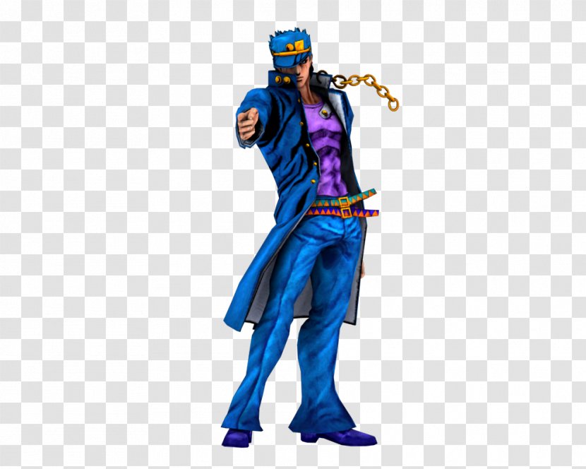 Costume Character Fiction Electric Blue - Jotaro Kujo Transparent PNG