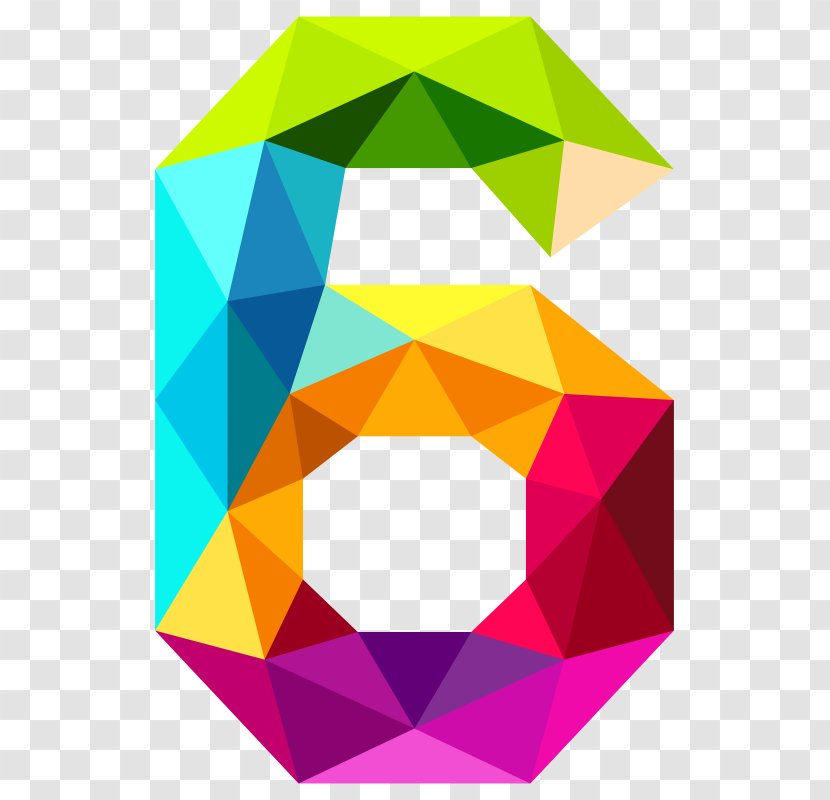 Clip Art Number Numerical Digit Triangle - Six Sense Nicki Transparent PNG