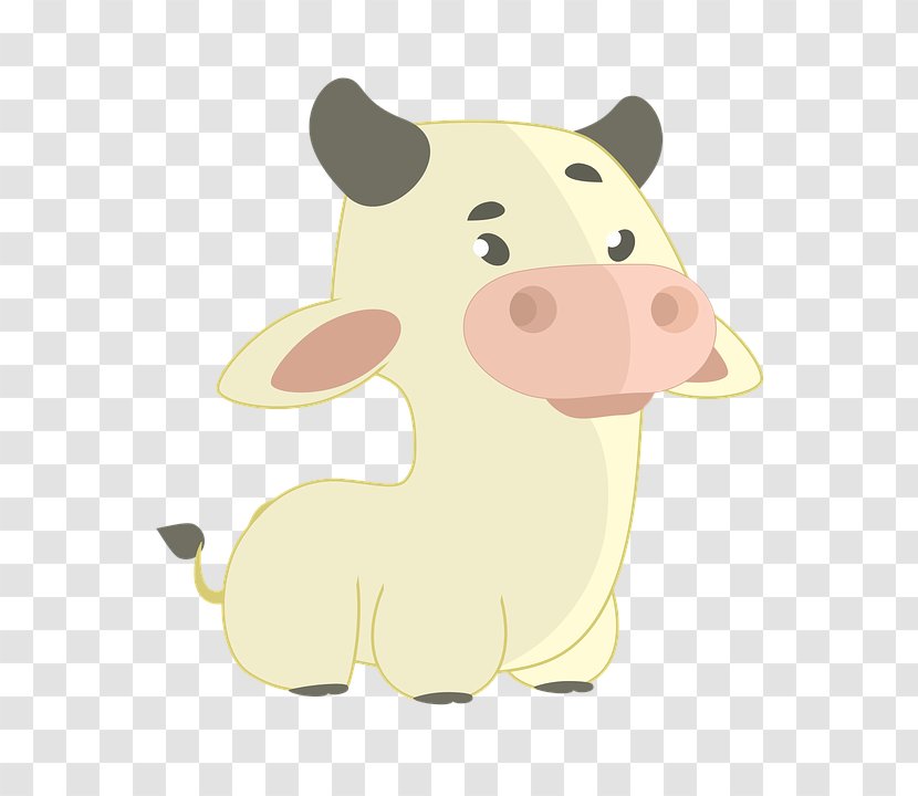 Snout Carnivores Animated Cartoon - Cow Transparent PNG