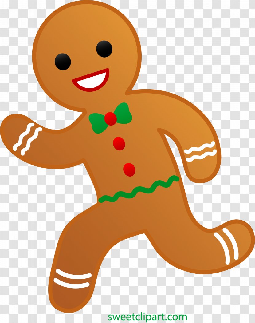 Gingerbread Man Biscuits Clip Art - Drawing - Ginger Transparent PNG