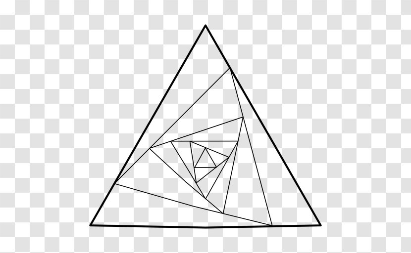Sacred Geometry Golden Triangle Ratio - Mathematics Transparent PNG