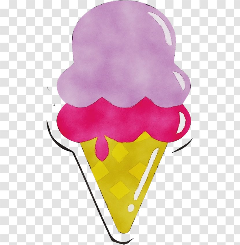 Ice Cream - Magenta - Dessert Transparent PNG