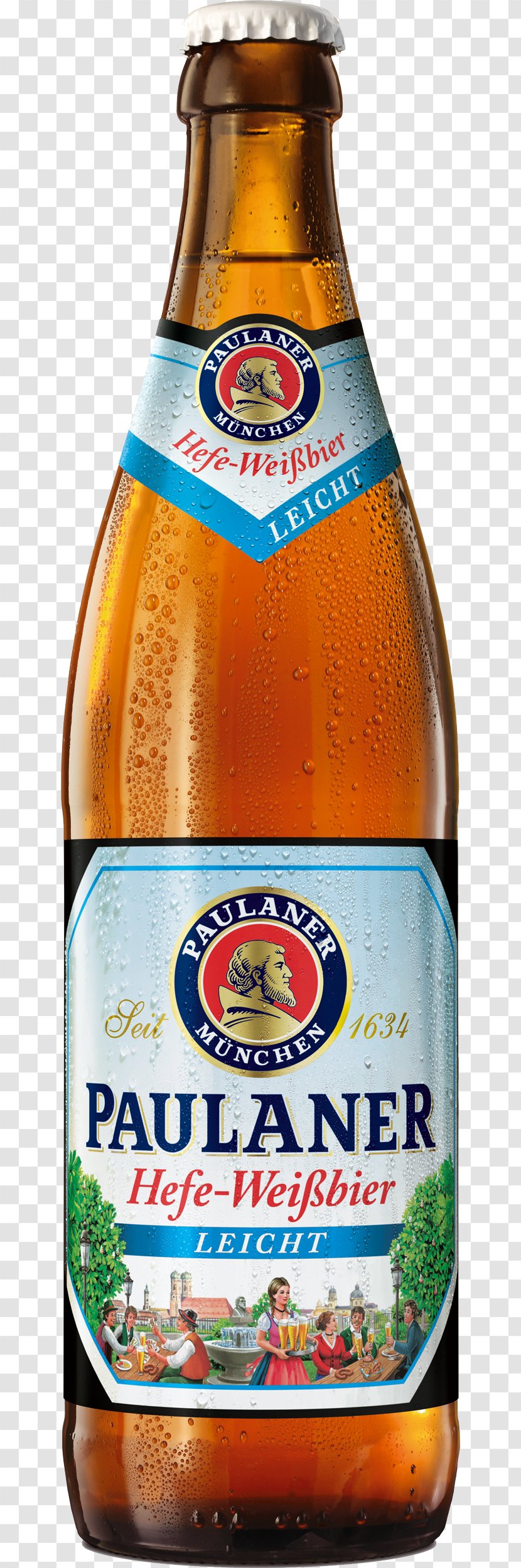 Paulaner Brewery Wheat Beer Dunkel Hefeweizen Transparent PNG
