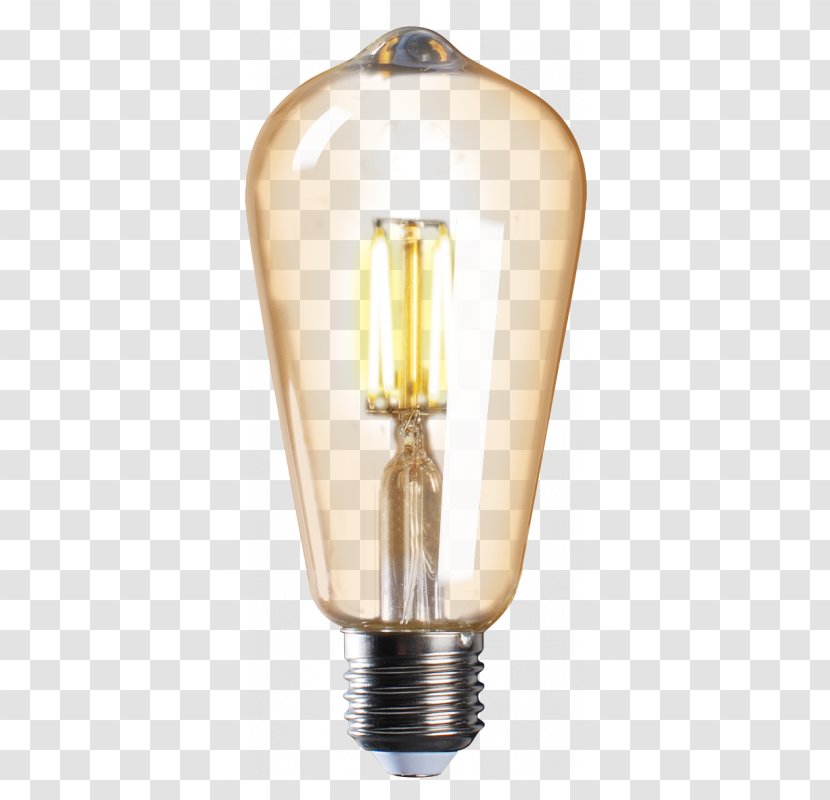 Incandescent Light Bulb LED Lamp Edison Screw - Lightemitting Diode Transparent PNG