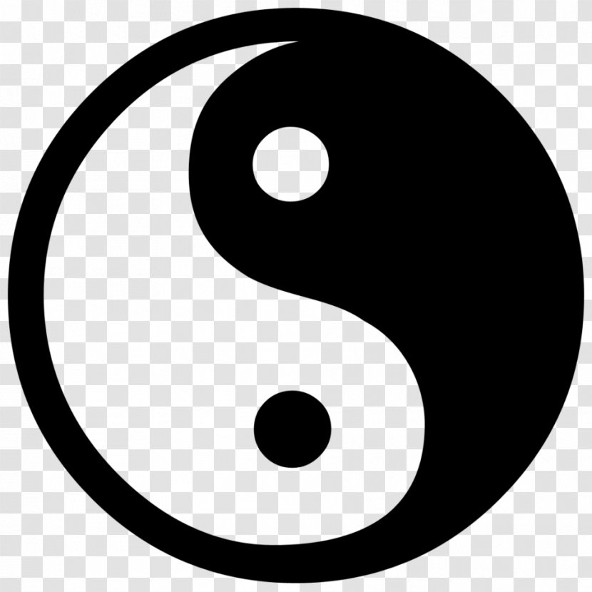 Yin And Yang Clip Art - Black White Transparent PNG