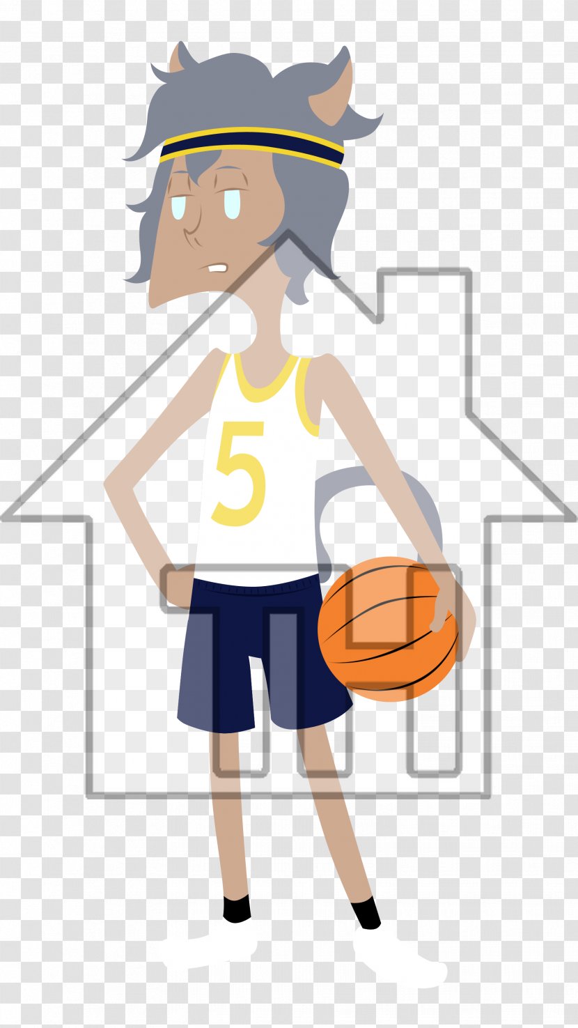 Basketball Cartoon - Yellow - Play Moves Transparent PNG
