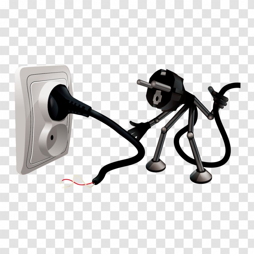 AC Power Plugs And Sockets Clip Art - Electricity - Save Transparent PNG