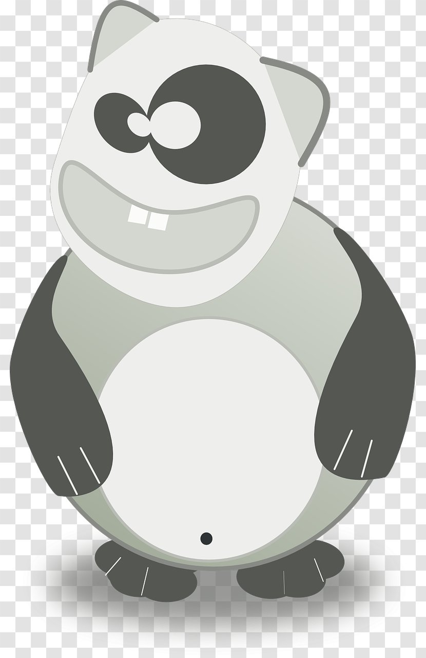 Clip Art Openclipart Image - Fictional Character - Panda Transparent PNG