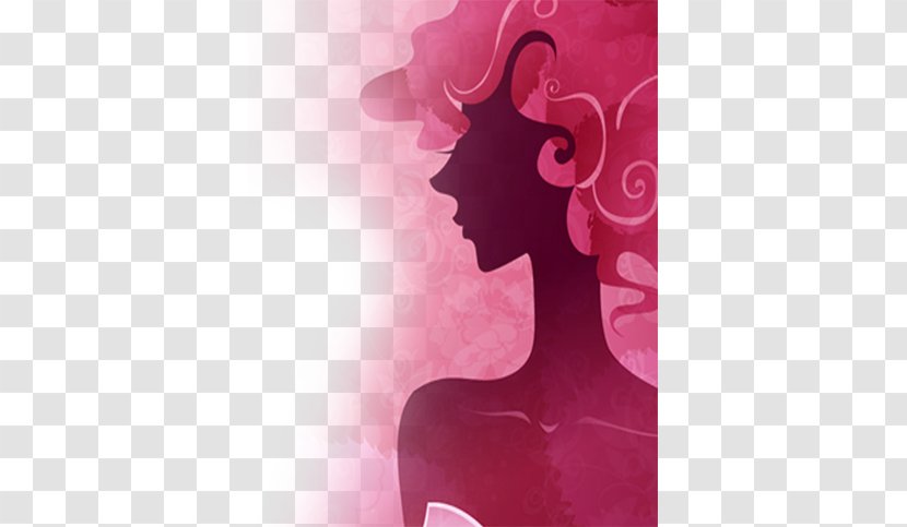 International Womens Day Woman Mothers Romance Illustration - Red - Women's Transparent PNG