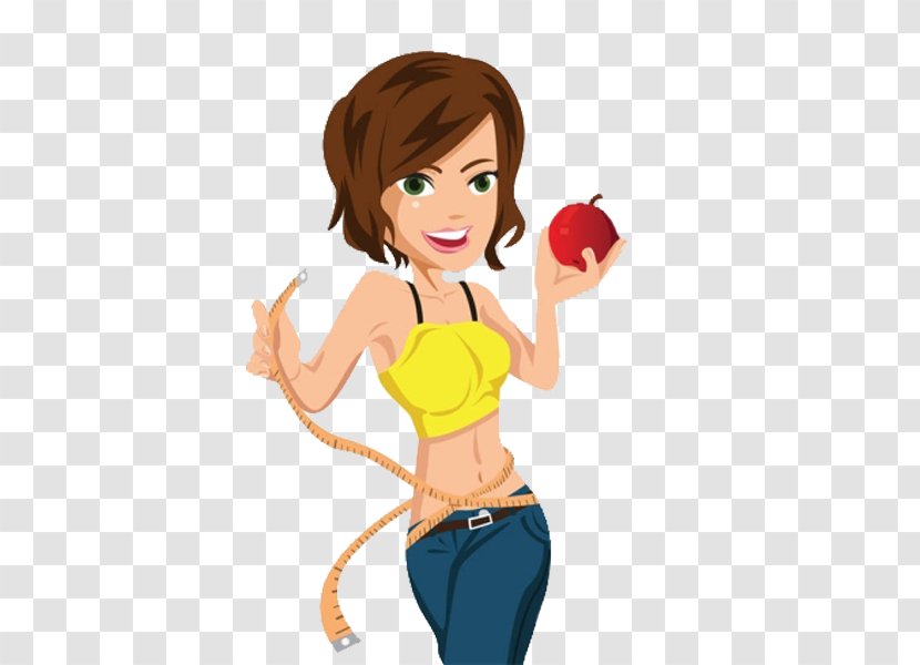Cartoon Royalty-free Clip Art - Flower - Take The Apple Of Woman Transparent PNG