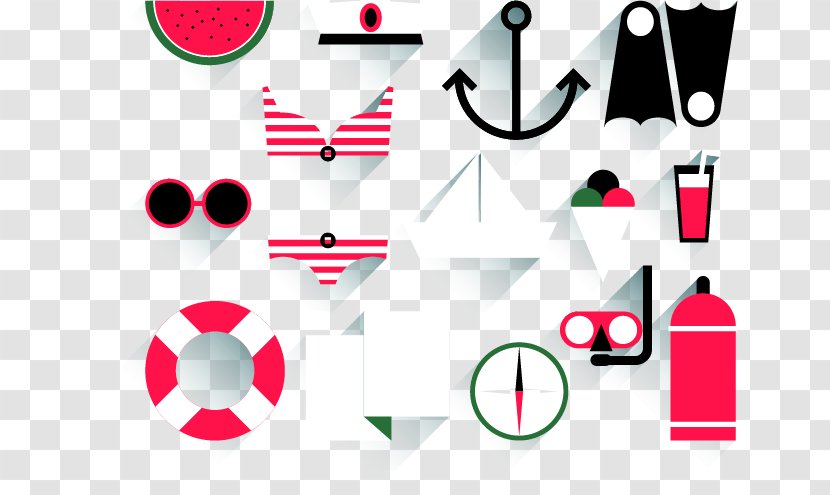 Watermelon Summer Beach Icon - Cartoon - 3.14 Resort Vector Material Transparent PNG
