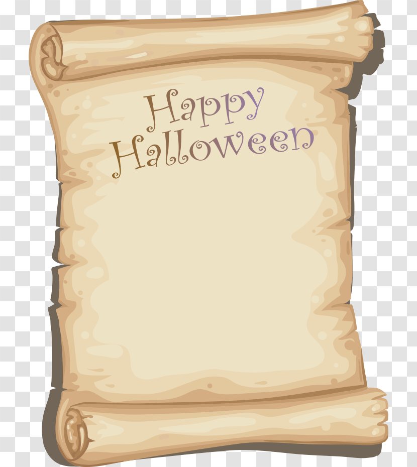 Paper Halloween - Birthday - Vector Happy Transparent PNG