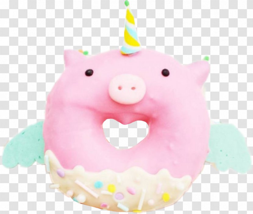 Pig Buttercream Cake Decorating Royal Icing Snout - Pink Donut Transparent PNG