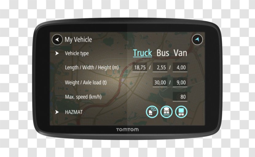 GPS Navigation Systems Car Truck TomTom Transparent PNG