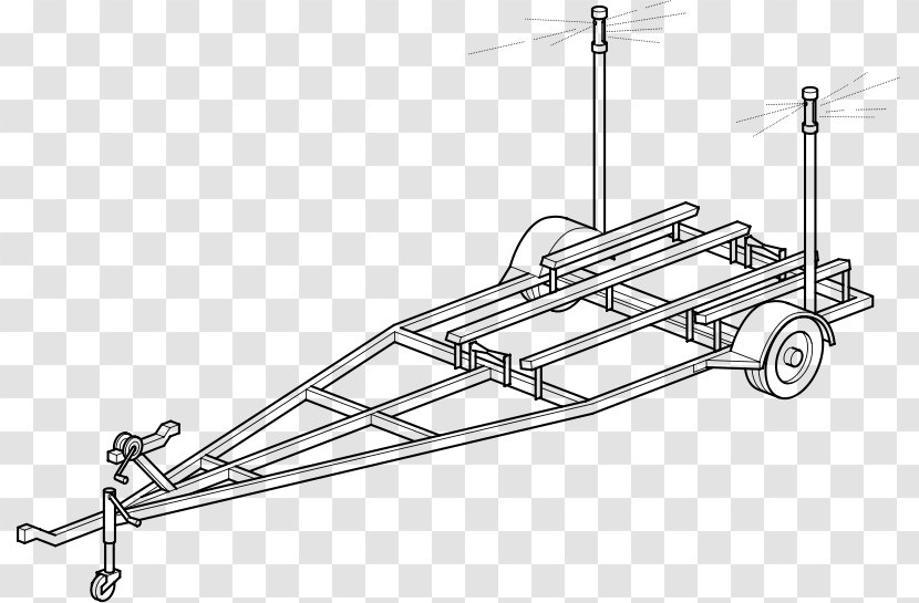 Boat Trailers Clip Art - Trailer Transparent PNG