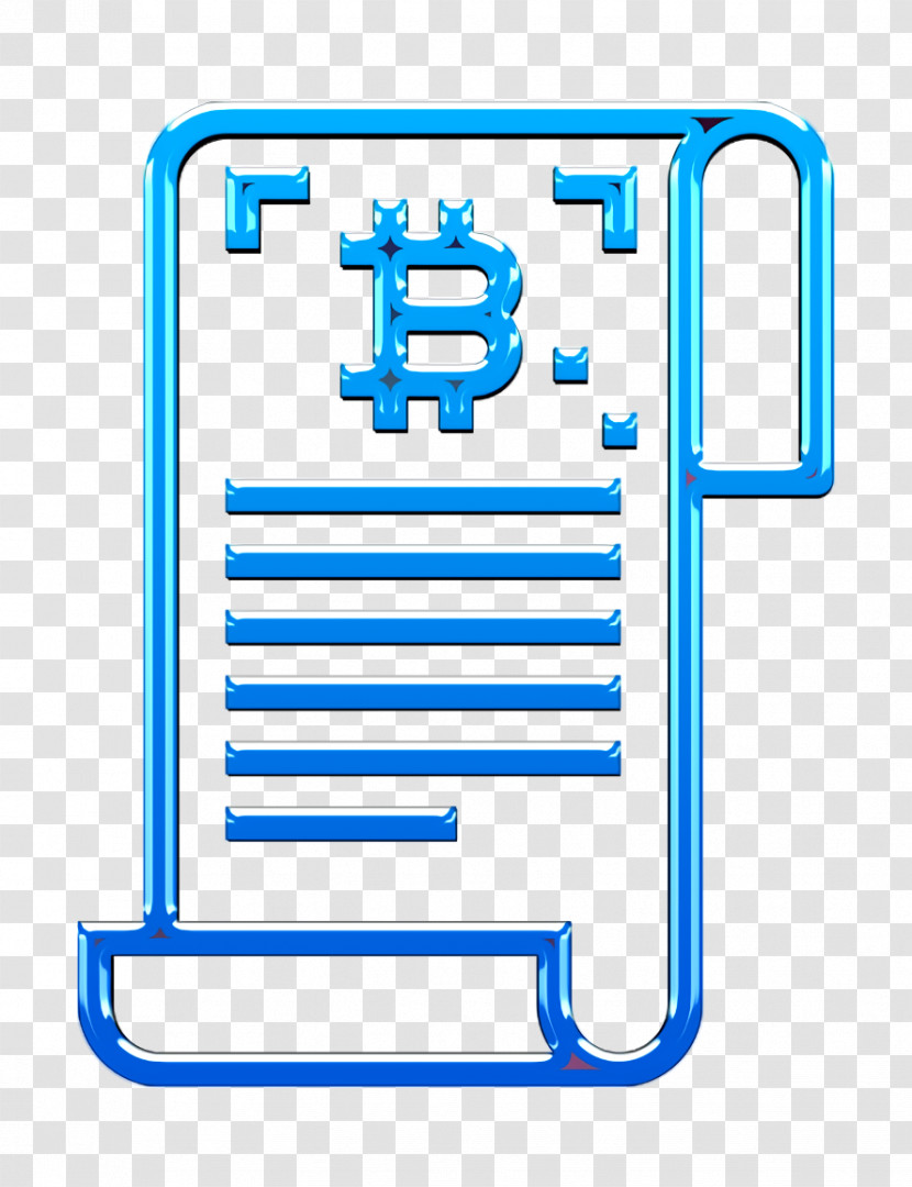 Bitcoin Icon Document Icon Transparent PNG
