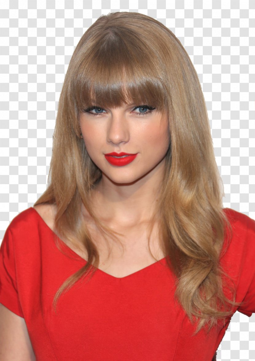 Taylor Swift Blond Red Human Hair Color - Watercolor Transparent PNG