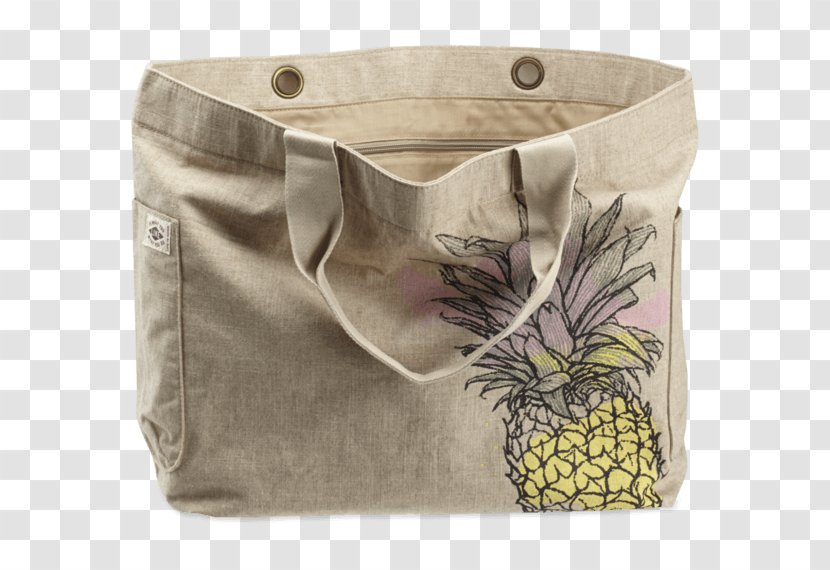 Life Is Good Company Handbag Tote Bag Pocket Business - Beige - Pineapple Beach Transparent PNG