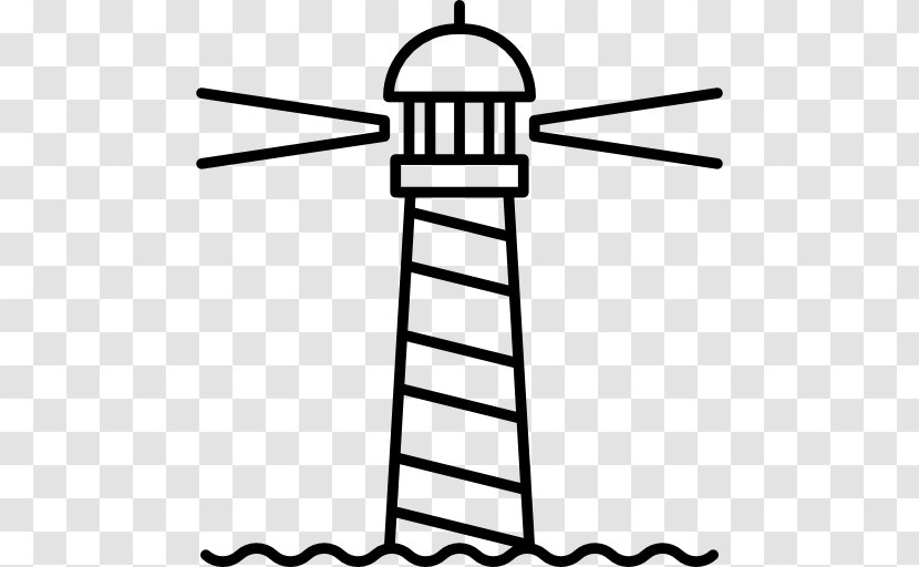 Vector Lighthouse - Black And White - Navigation Transparent PNG