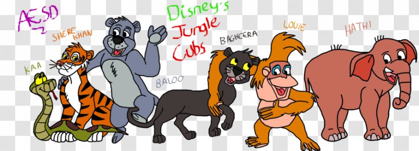The Jungle Book Shere Khan Baloo Mowgli Walt Disney Company - Horse Like Mammal Transparent PNG
