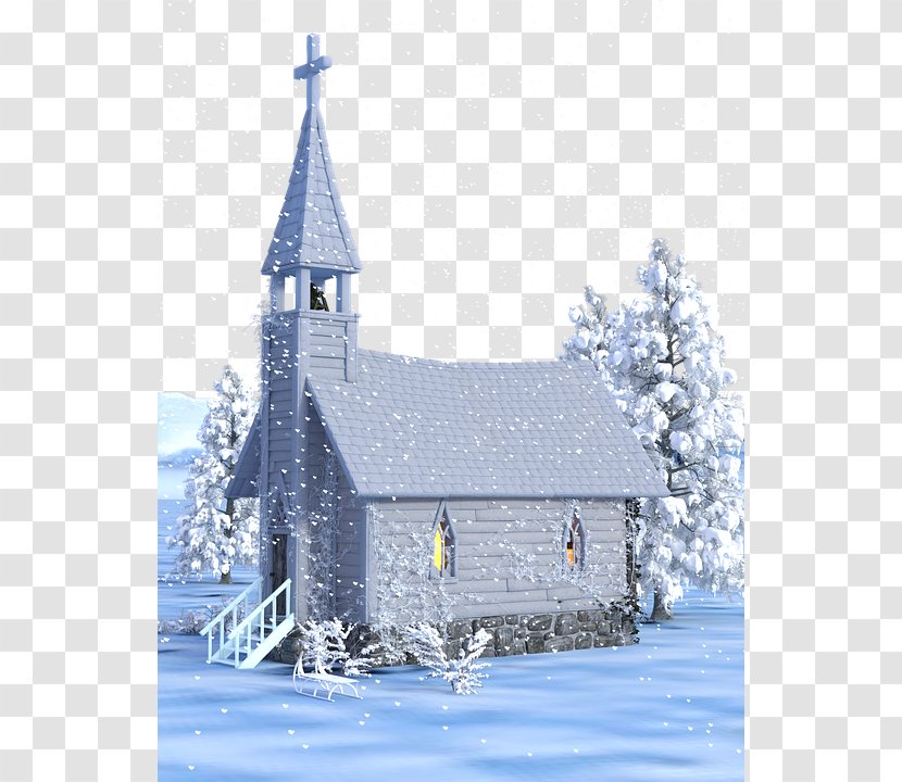 Christmas Eve Church - Advent - House Snow Transparent PNG