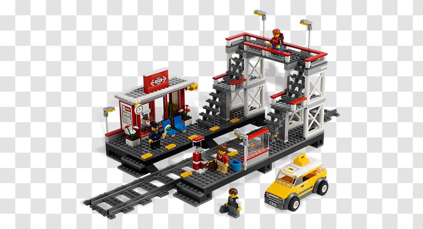LEGO 7937 City Train Station 60050 Lego Trains 60051 High-Speed Passenger - Crane Set Transparent PNG