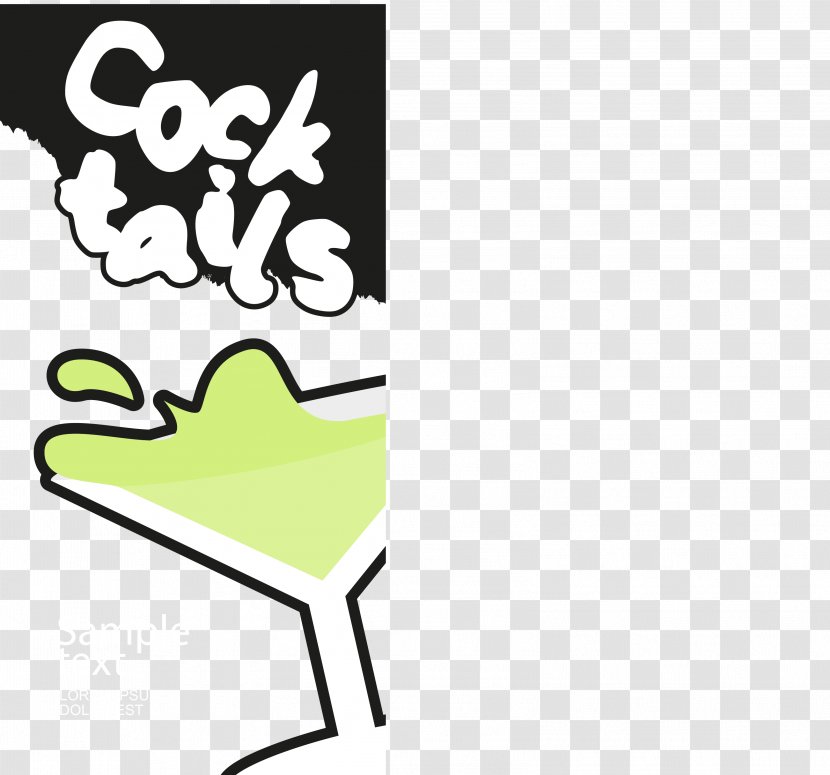 Cocktail Clip Art - Vector Ad Transparent PNG