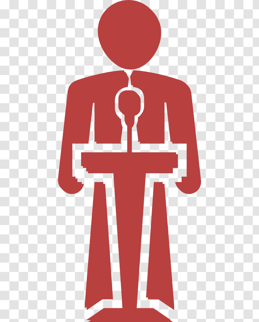 Human Speaking On A Stand Icon People Icon Speaker Icon Transparent PNG