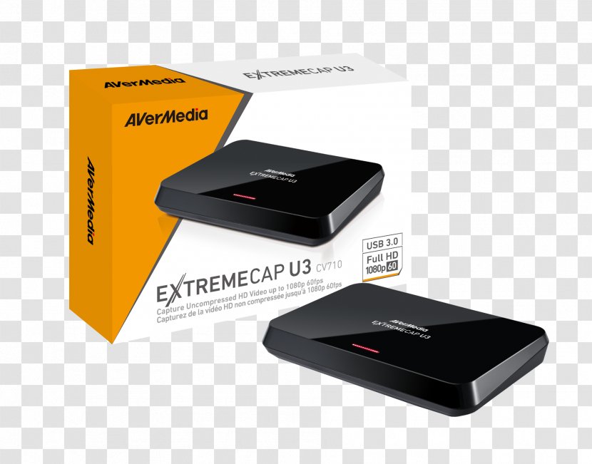 AVerMedia CV710 ExtremeCap U3 Video Capture 1080p TV Tuner Cards & Adapters Uncompressed - Avermedia Cv710 Extremecap - Computer Transparent PNG