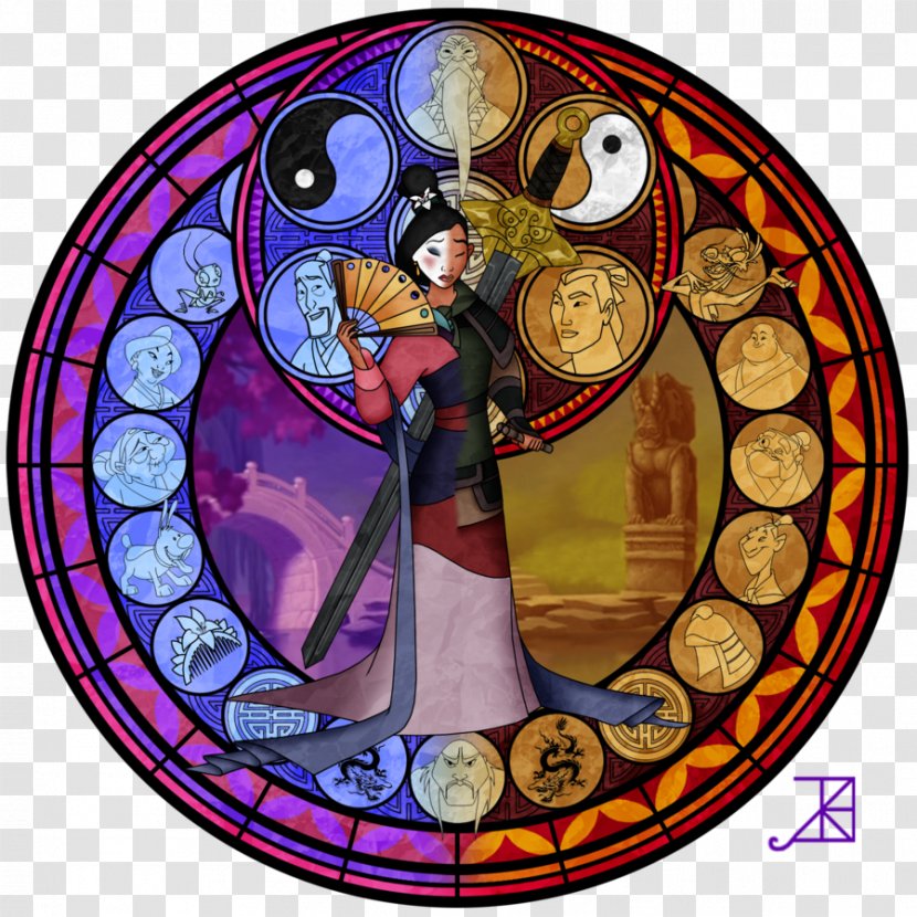 Kingdom Hearts III Megara Stained Glass Belle 3D: Dream Drop Distance - Creative Transparent PNG