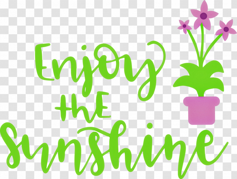 Sunshine Enjoy The Sunshine Transparent PNG