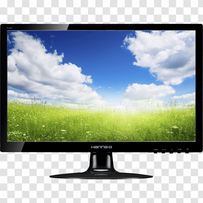 Computer Monitor LED-backlit LCD Interlaced Video 1080p Digital Visual Interface - Accessory - Image Transparent PNG