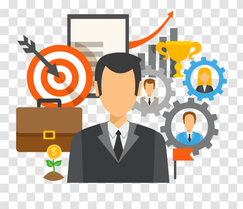 Cartoon Business White-collar Worker Icon Team Transparent PNG
