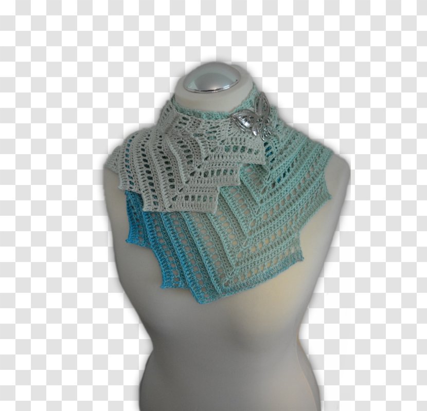 Crochet Shawl Scarf Drapperia Wool - Crazy Pattern Transparent PNG