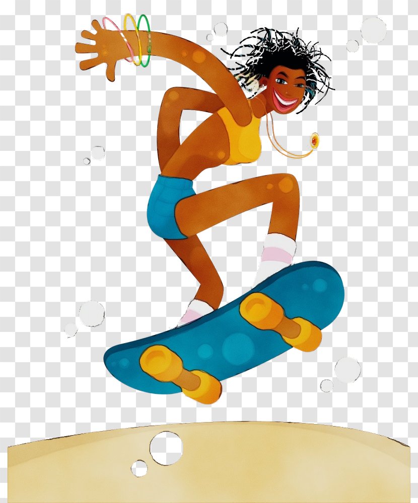 Skateboarding Cartoon Boardsport Skateboard Equipment - Sports Recreation Transparent PNG