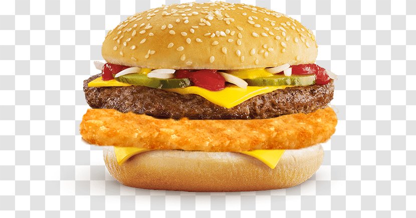McDonald's Quarter Pounder Hamburger Cheeseburger Big Mac Fast Food - Restaurant - Bacon Bap Transparent PNG