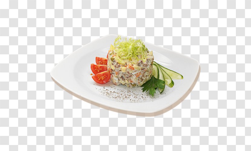 Olivier Salad Ham Caesar Potato - Food Transparent PNG