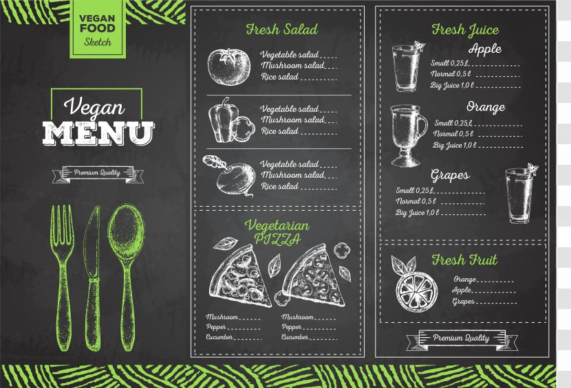 Vegetarian Cuisine Menu Drawing Food - Vector Recipes Folding Transparent PNG