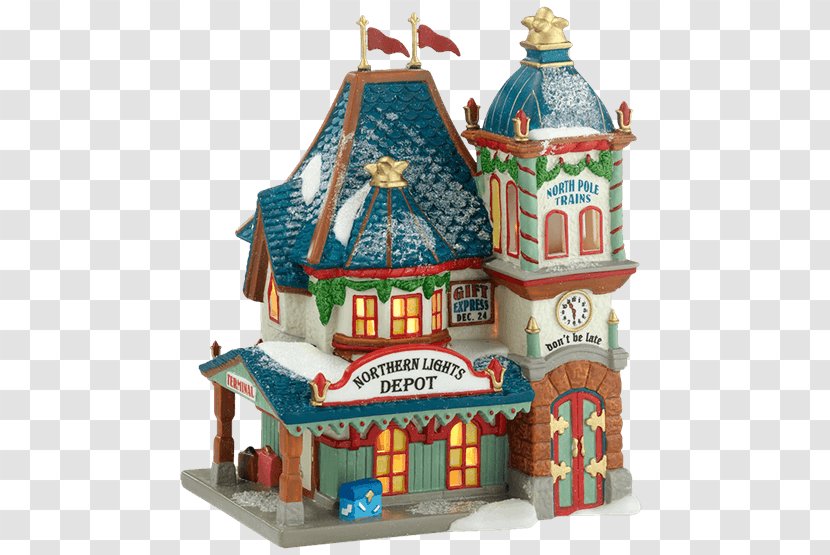 North Pole Department 56 Santa Claus Christmas Gingerbread House - Decoration Transparent PNG