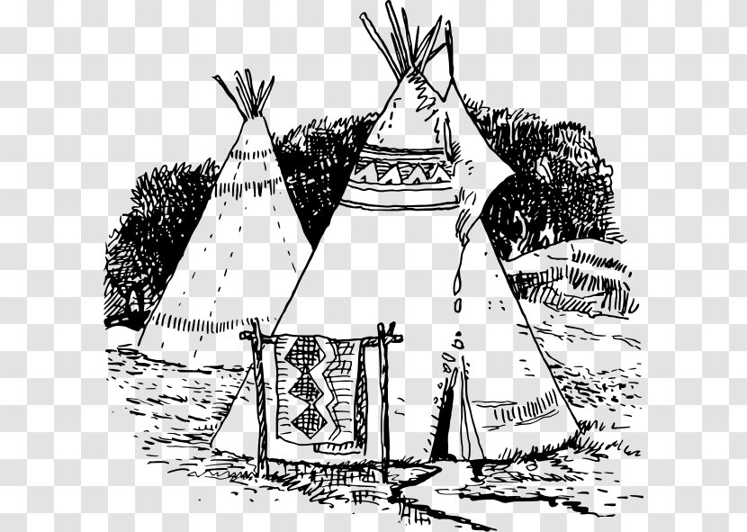 Tipi Native Americans In The United States Indigenous Peoples Of Americas Drawing - Dreamcatcher - Teepee Transparent PNG