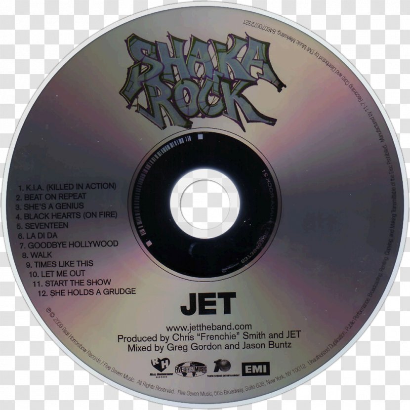 Compact Disc Shaka Rock Jet - Label Transparent PNG