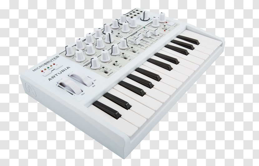 Digital Piano Arturia MiniBrute Sound Synthesizers Analog Synthesizer Musical Keyboard Transparent PNG