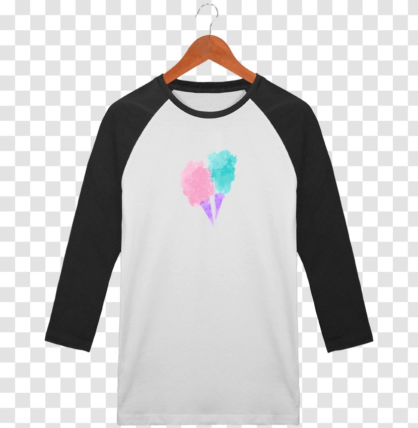 T-shirt Hoodie Bluza Collar Tendance - Shoulder - Watercolor Candy Transparent PNG