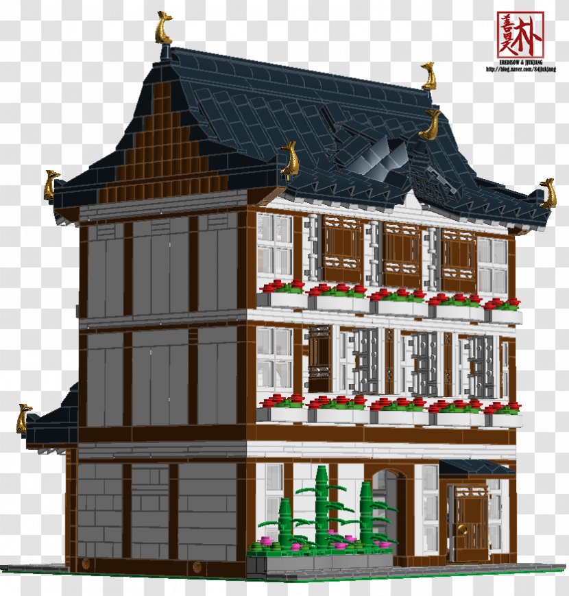 Lego Ideas The Group Minifigure Antique Shop - Japan Building Transparent PNG
